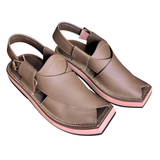 Brown Peshawari Chappal - 002